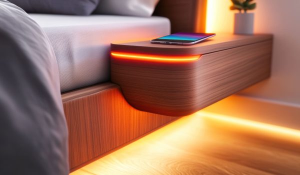 Furniture with wireless charging, voice-controlled lighting_DanMarc_Construction